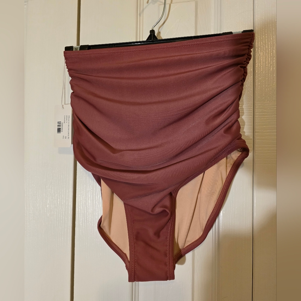 Livy & Kate Set of Three High-Waisted Bikini Bottoms All XS NWT